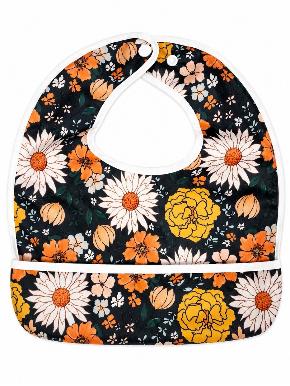 Floral Print Baby Flip Bib